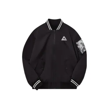PEAK Basketball Culture Series Baseball Jacket Men's Black