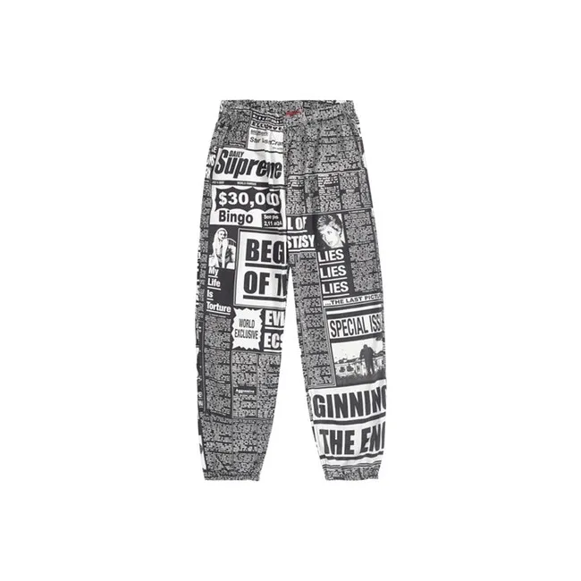 Supreme Newsprint Skate Pant-0