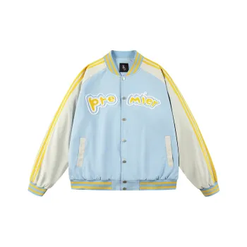 P5 Baseball Jacket Unisex Ether Blue
