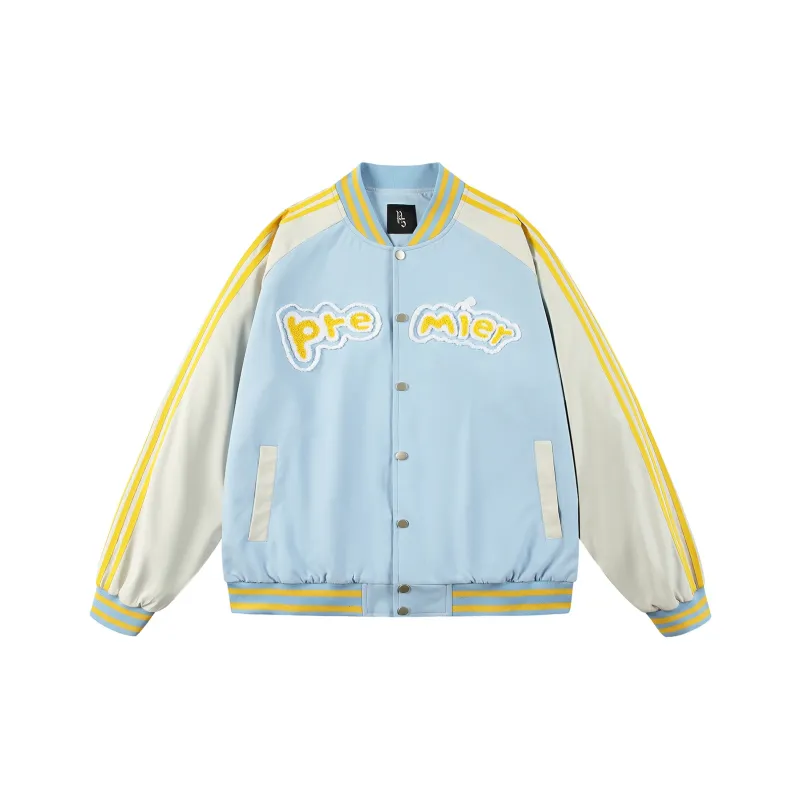P5 Baseball Jacket Unisex Ether Blue-0