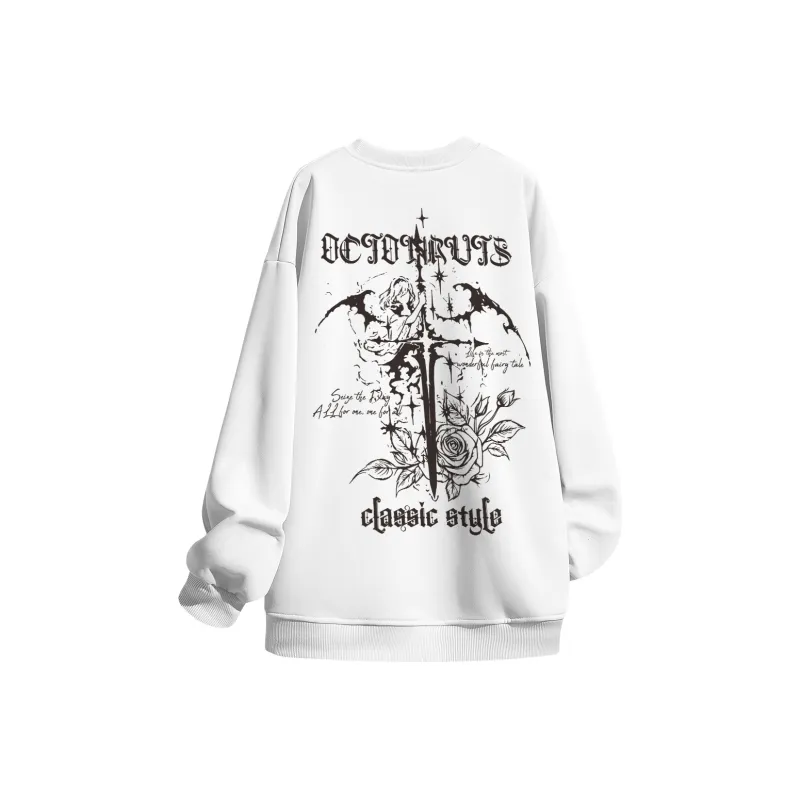 Small Columns Under The Sea Sweatshirt Unisex-2