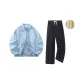 Clothing Set (Light Blue Top+Black Pants)