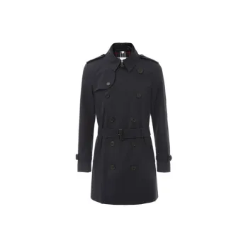 Burberry Trench Coat Men's Dark Blue