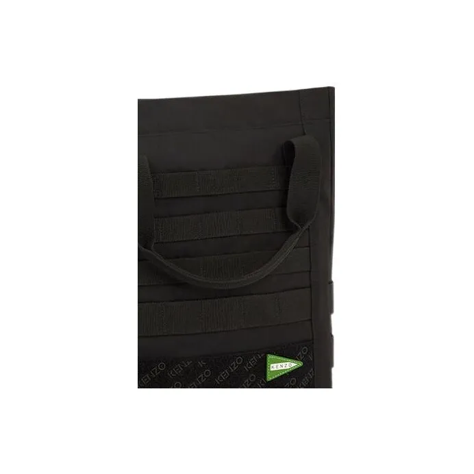 KENZO Polyester Tote Bag, Shopping Bag, Handbag, Shoulder Bag, Crossbody Bag Women's Black-2