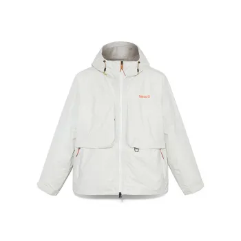 Timberland Outdoor Hiking Waterproof, Windproof, And Breathable Windbreaker Jacket Men's Ivory