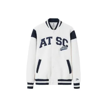 Anta Life Collection Baseball Jacket Unisex White Duck Down