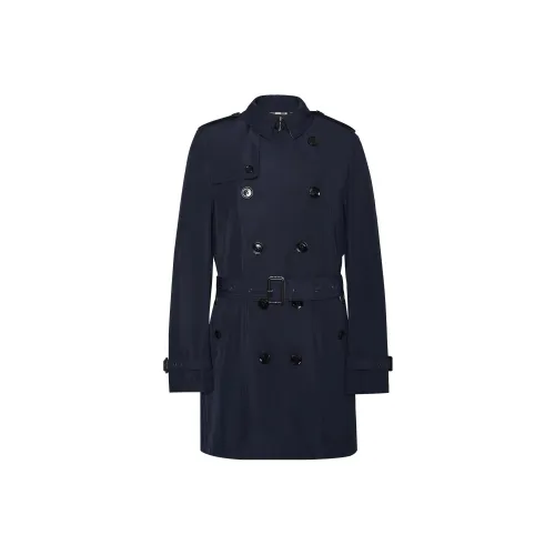 Burberry Trench Coat Men's Dark Blue