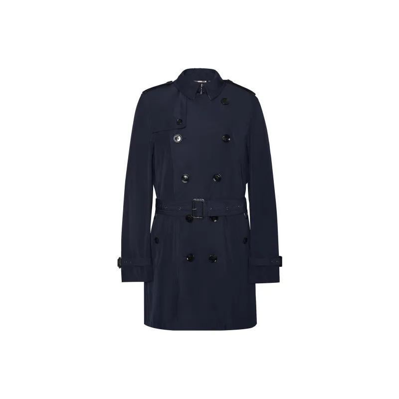Burberry Trench Coat Men's Dark Blue-0