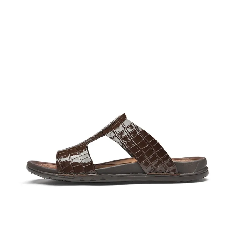 Qiandongmeili PU Polyurethane Odor Resistant Slide Slippers Men's-3