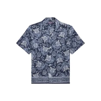 Ralph Lauren Purple Label Paisley print Short sleeve Shirt