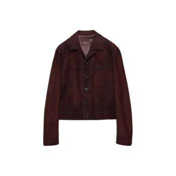 PRADA Suede Blouson Jacket