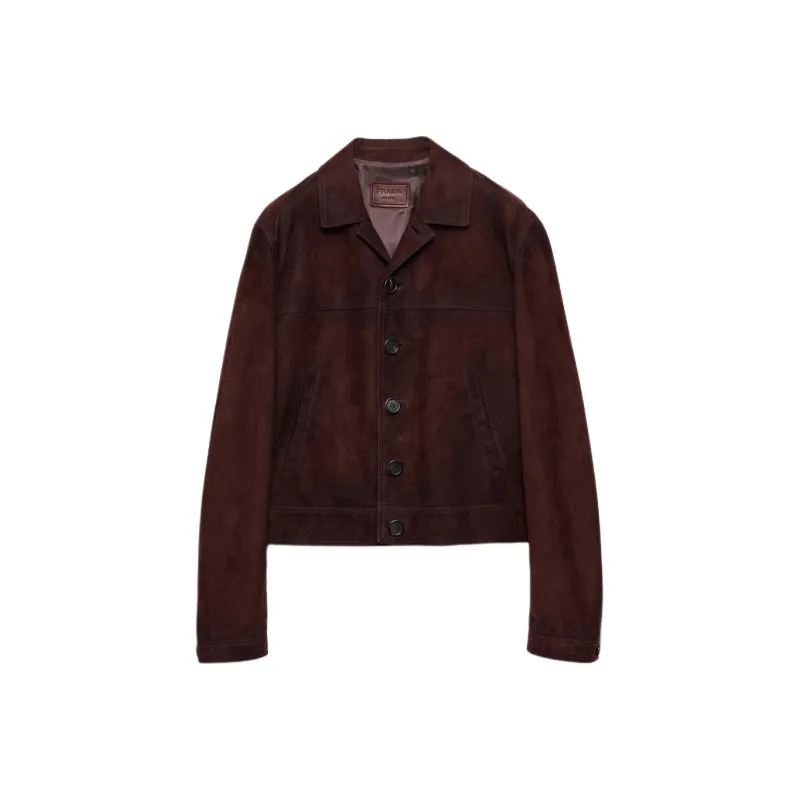 PRADA Suede Blouson Jacket-0