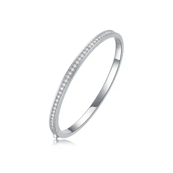 Syrup S925 Silver With Moissanite Bangles Women's