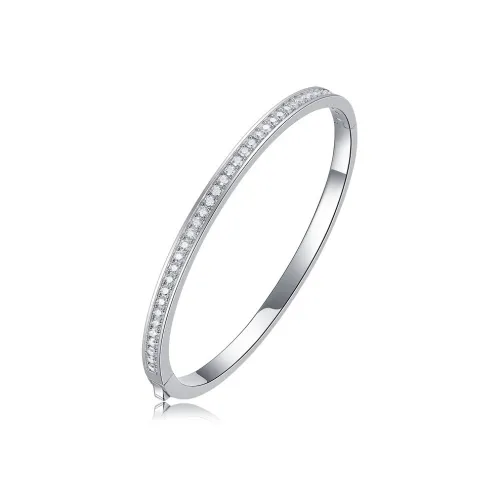 Syrup S925 Silver With Moissanite Bangles Women's