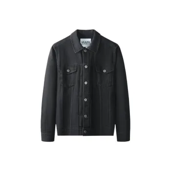 FAIRWHALE Jackets Men Pure Black