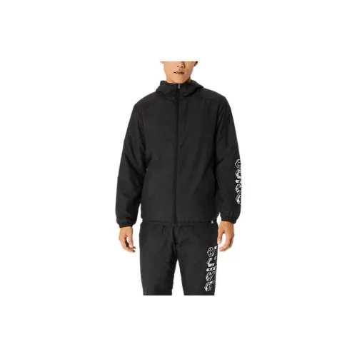 Asics Hex Graphic Padded Jackets Men Black
