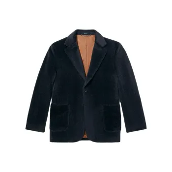 NOAH FW24 Velvet-feel Coat Men's Black