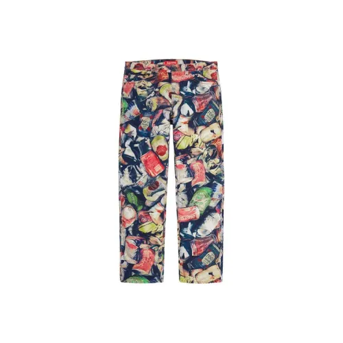 Blue cotton high waisted Guns Woven with a denim shorts layer from Natasha Zinko