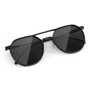 Anxious Metal Round Sunglasses Unisex