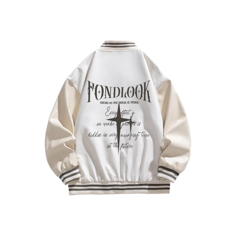 FONDLOOK Baseball Jacket Unisex-4