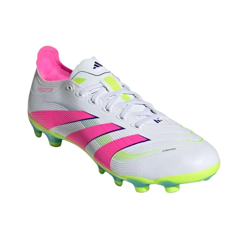 Adidas PREDATOR LEAGUE Anti Slip Wear Resistant Soccer Shoes Men's White Pink-2