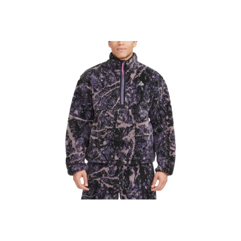 Acg Nike Acg 'Canwell Glacier' Men's Therma FIT Adv Windproof Half Zip Top-0