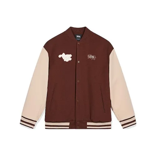 QIAODAN Baseball Jacket Men's Sandalwood Umber/Milk Tea