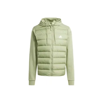 Adidas Essentials Hybrid Down Hooded Jacket Jackets Coats Men's Green