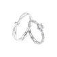 Interwoven Love Couple Rings