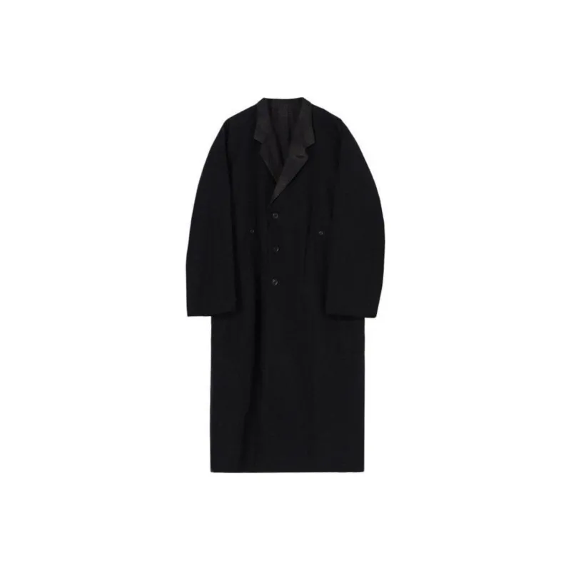 Yohji Yamamoto Grosgrain Lining Pt Raglan Coat-0