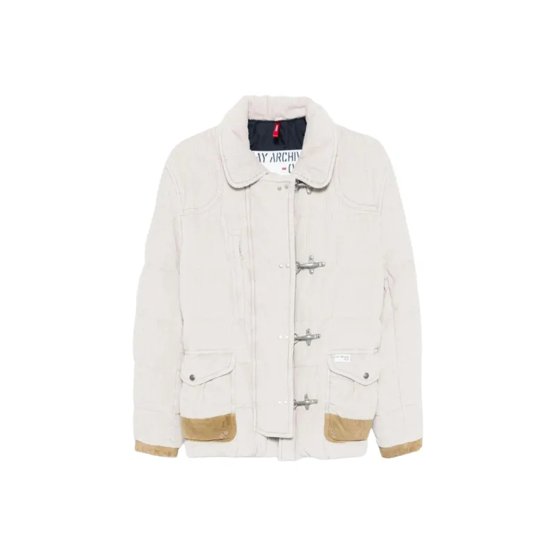 FAY Corduroy Puffer Jacket-0