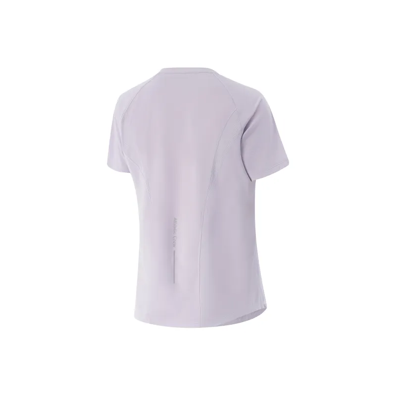 LiNing Fitness Series T Shirt Women's Sea Salt Purple-1