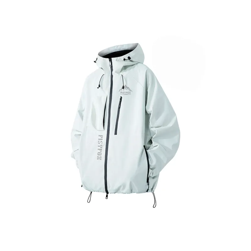 PISYPOX Water Resistant Windproof Wear Resistant Windbreaker Jacket Unisex-3