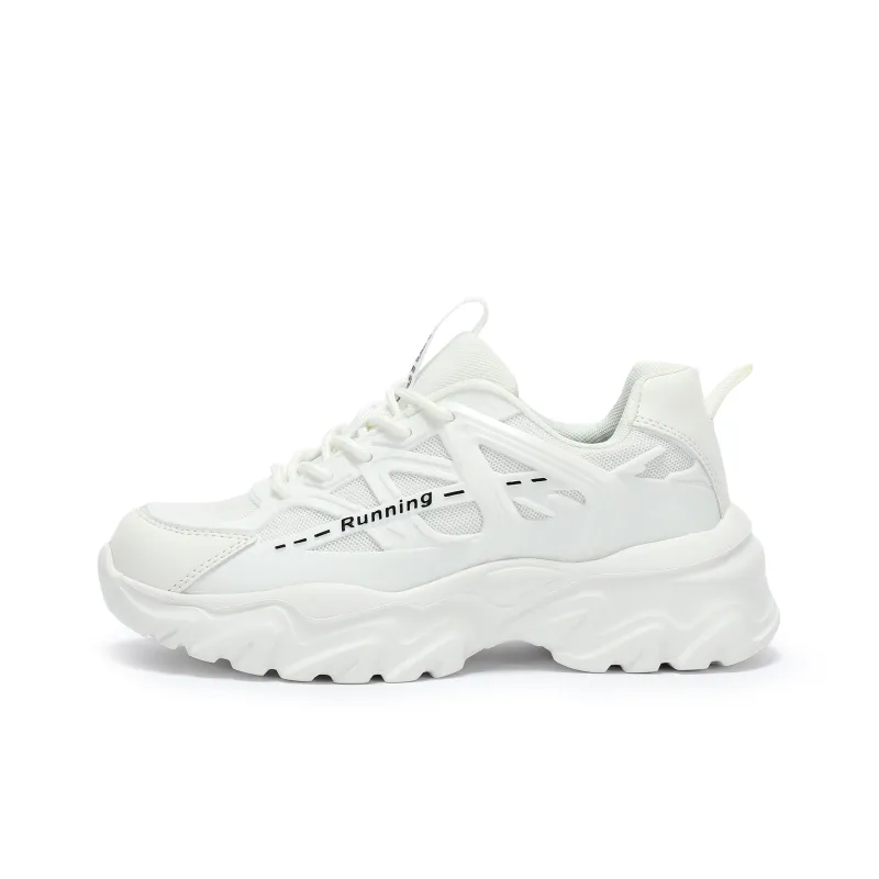 Singing Abrasion Resistant Breathable Height Increasing Low Top Chunky Sneakers Unisex-0