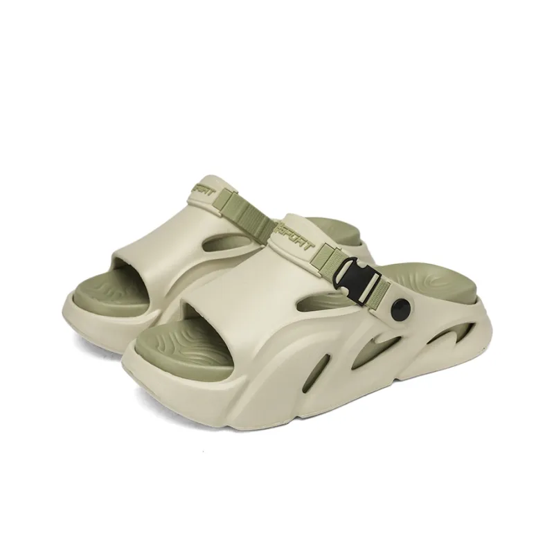 CAMOSI Beach Sandals Unisex Black Gray/White Black/Orange/Mint Green-14