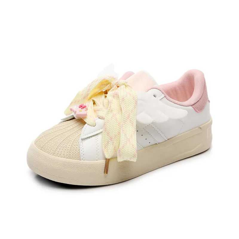 Feiyue Girly Heart Series Abrasion Resistant, Lightweight, And Breathable Low Top Skateboard Shoes Women's-7