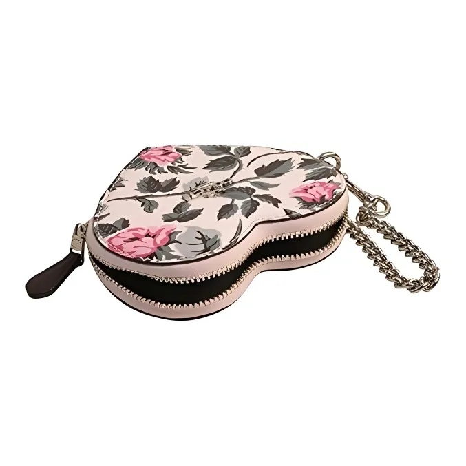 COACH Patent Leather Coin Purse Trumpets Women's Multicolor-2