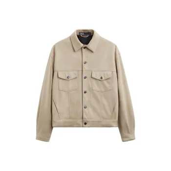ZARA Jackets Men Beige