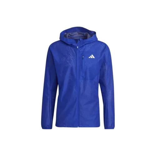 Adidas Adizero Engineered Membrane Jacket Jackets Coats Men's Blue