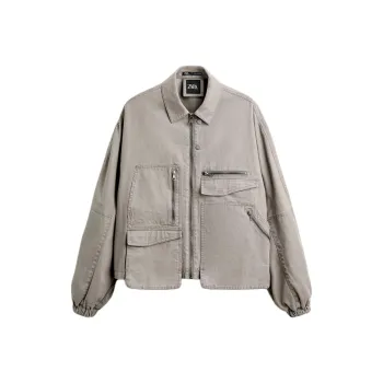ZARA Jackets Men Gray
