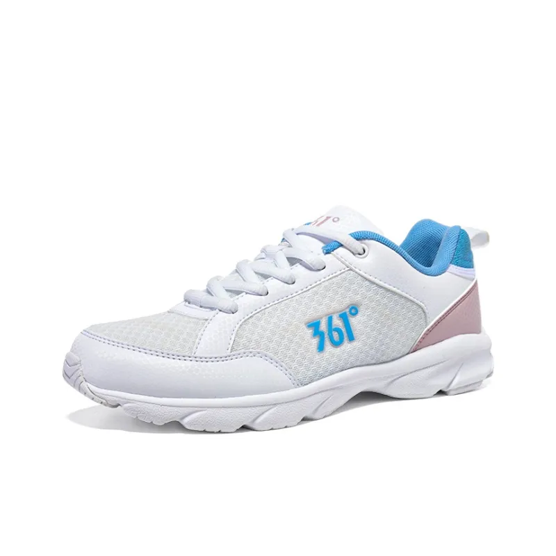 361° Cushioning, Breathable, Lightweight Low Top Casual Running Shoes Women's 361 Degrees White/Calm Blue-1