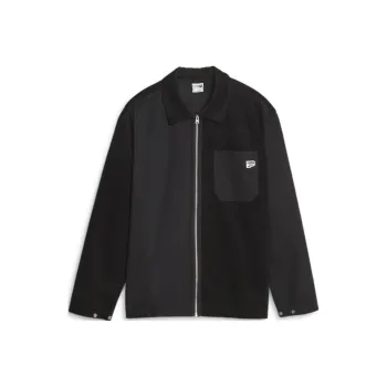 PUMA PUMA Downtown DOWNTOWN Corduroy Shirt Jacket Men's Black