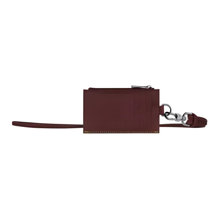 LONGCHAMP 3D Calfskin Coin Purse Men's Red-0
