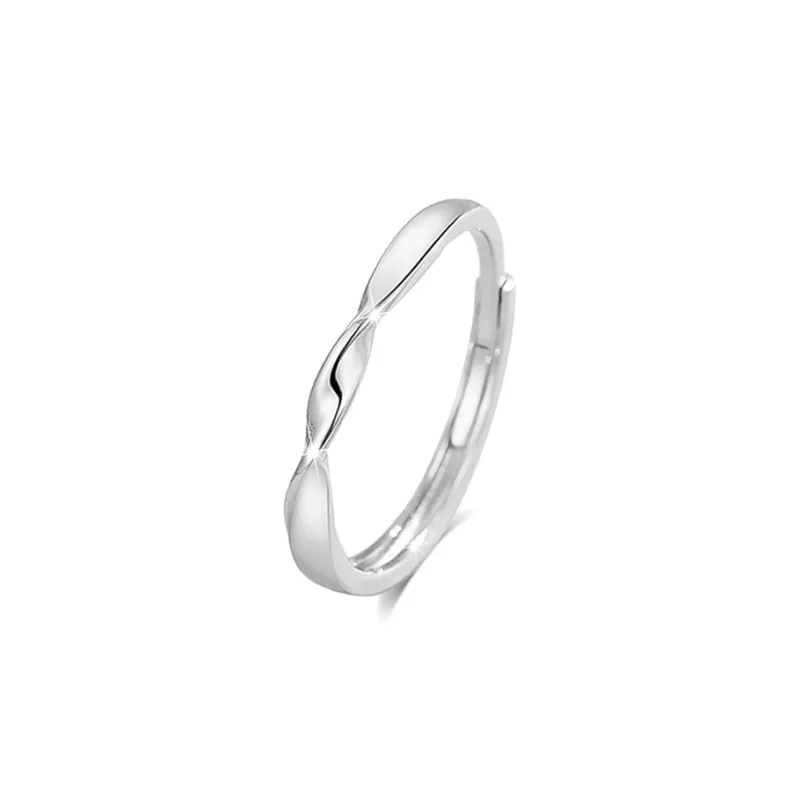 BLANK IN BLANK Sterling Silver Rings Unisex Silver-0