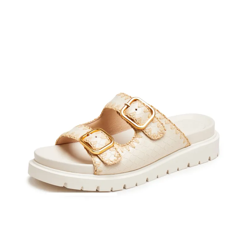 Staccato Quick Dry Slide Slippers Women's Beige Apricot-1