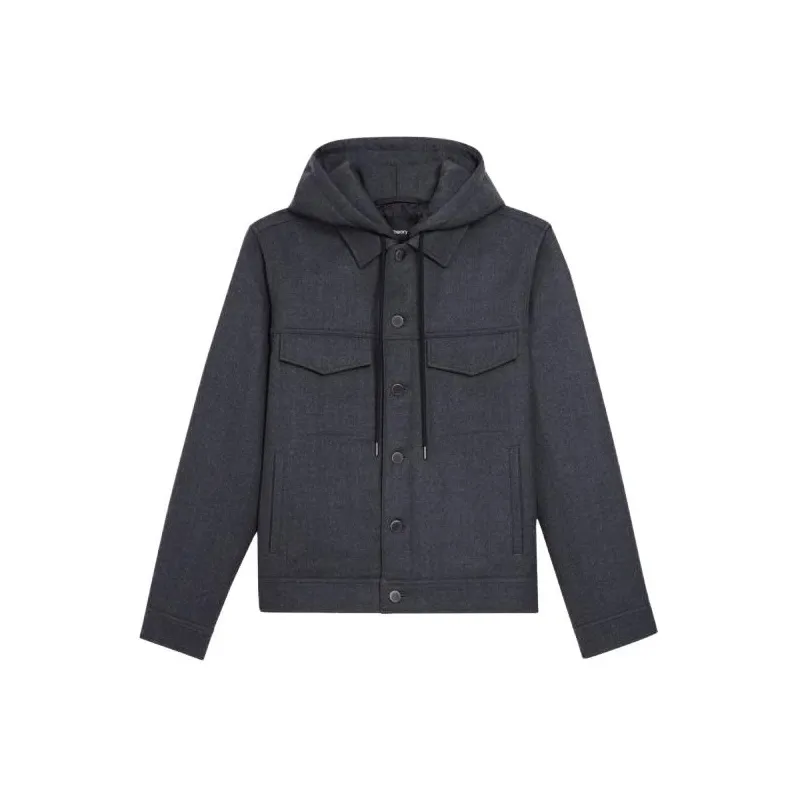THEORY Jackets Coats Men's Medium Gray-0
