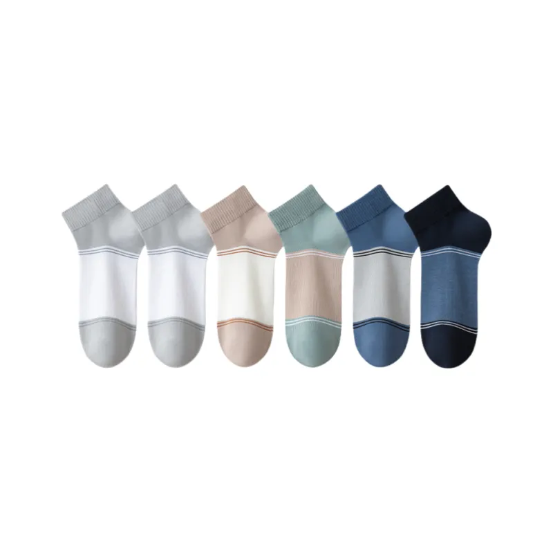 Lan Miao Ankle Socks Men's 6 Pack-0