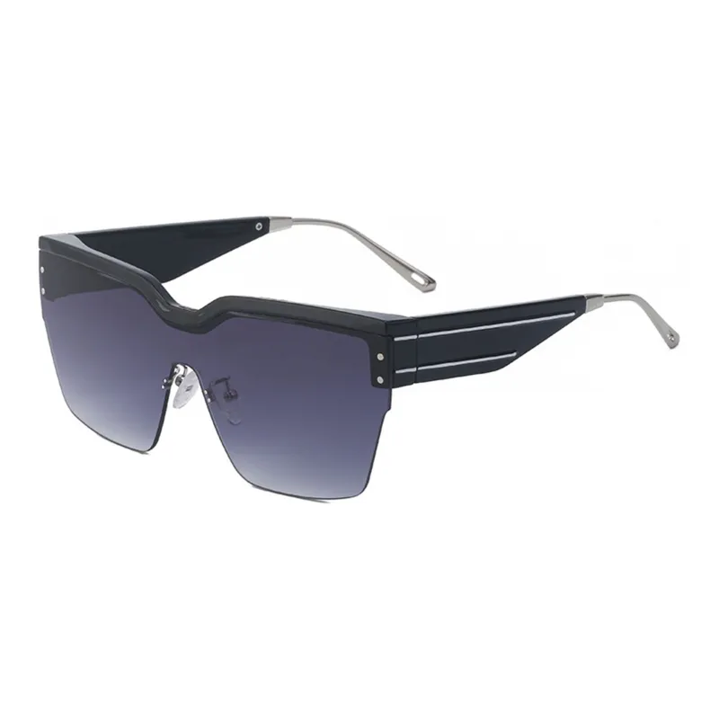Anxious PC Metal Browline Sunglasses Unisex-7