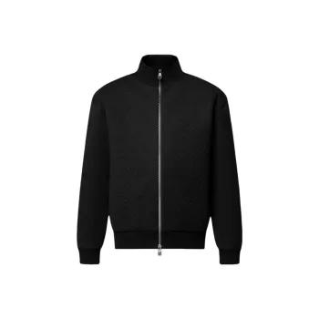 LOUIS VUITTON Embossed Monogram Jersey Tracksuit Top