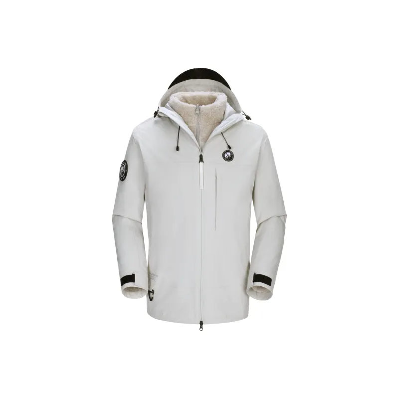Panda Carefree Play Series Warm Breathable Water Resistant Rainproof Windproof Windbreaker Jacket Unisex-6